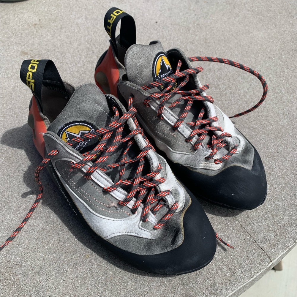 La Sportiva Black and Gray Athletic Shoes with Aggressive Design